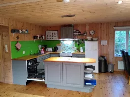 Vollausgestattete Küche im Ferienhaus SLAPPE AV